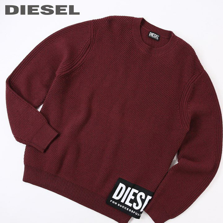 楽天市場】□DIESEL ディーゼル メンズ□ウール混 ロゴタグ 長袖ニット 