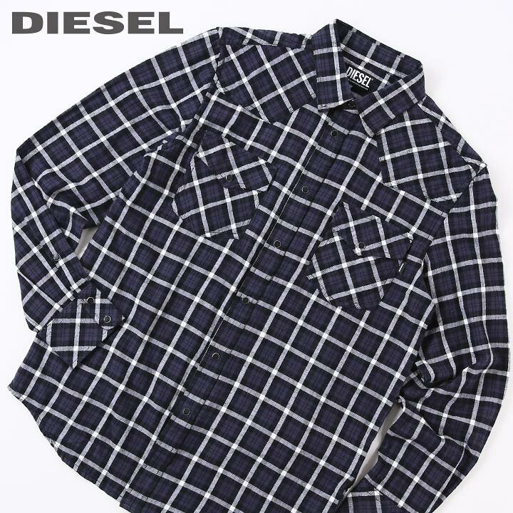 楽天市場】□DIESEL ディーゼル メンズ□チェック柄 コットン 長袖 