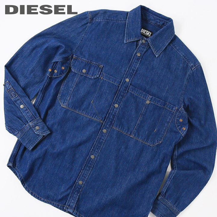 楽天市場】□DIESEL ディーゼル メンズ□スナップボタン コットン 長袖 