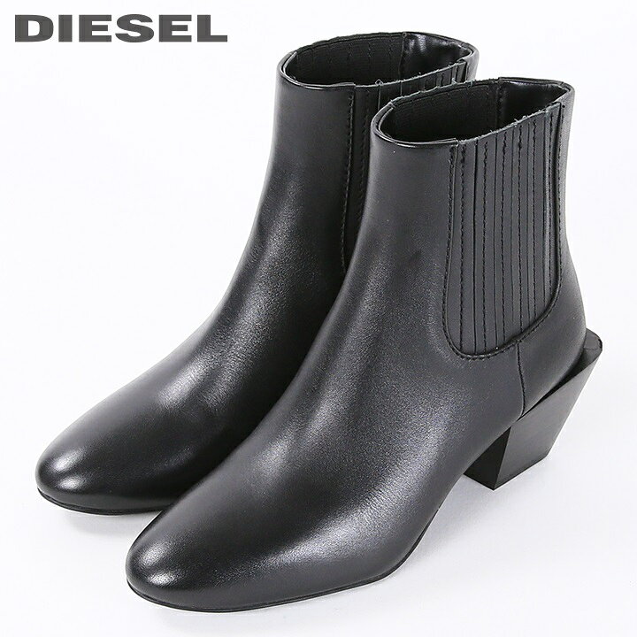 楽天市場】【中古】DIESEL(ディーゼル) ショートブーツ 黒 レザー 