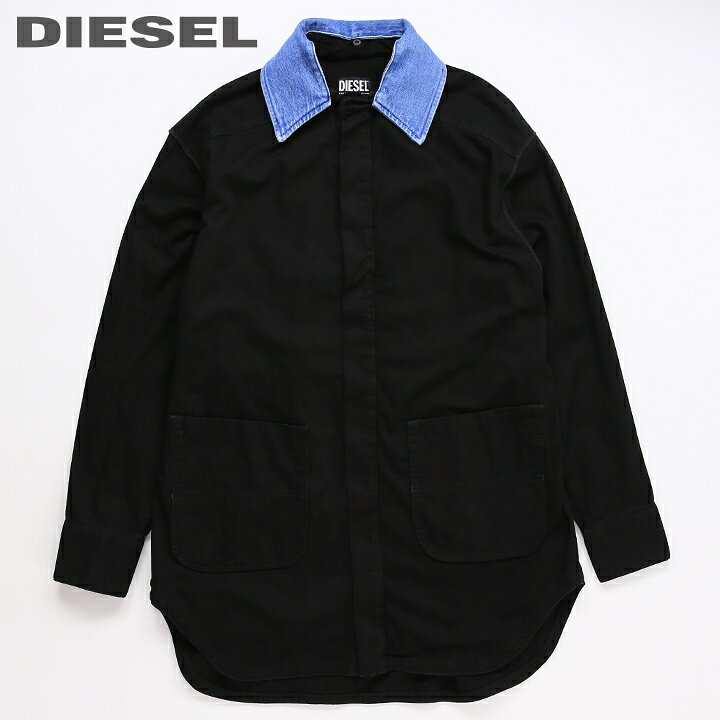 楽天市場】☆DIESEL ディーゼル レディース☆襟デニム切替 膝上丈 長袖 