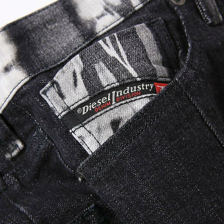 楽天市場】□DIESEL ディーゼル メンズ□タイダイ柄切替 ストレッチ DIESEL タイダイ柄 リメイクデニム