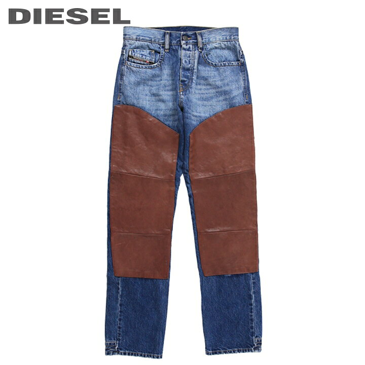 楽天市場】□DIESEL ディーゼル メンズ□羊革レザー切替 ストレート 