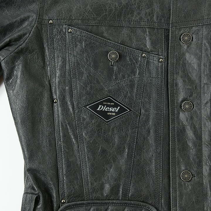 楽天市場】□DIESEL ディーゼル メンズ□羊革 本革 キルティング  