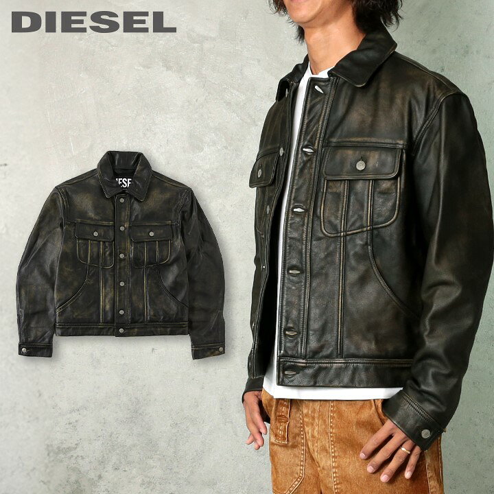 楽天市場】□DIESEL ディーゼル メンズ□牛革 本革 ヴィンテージ加工 