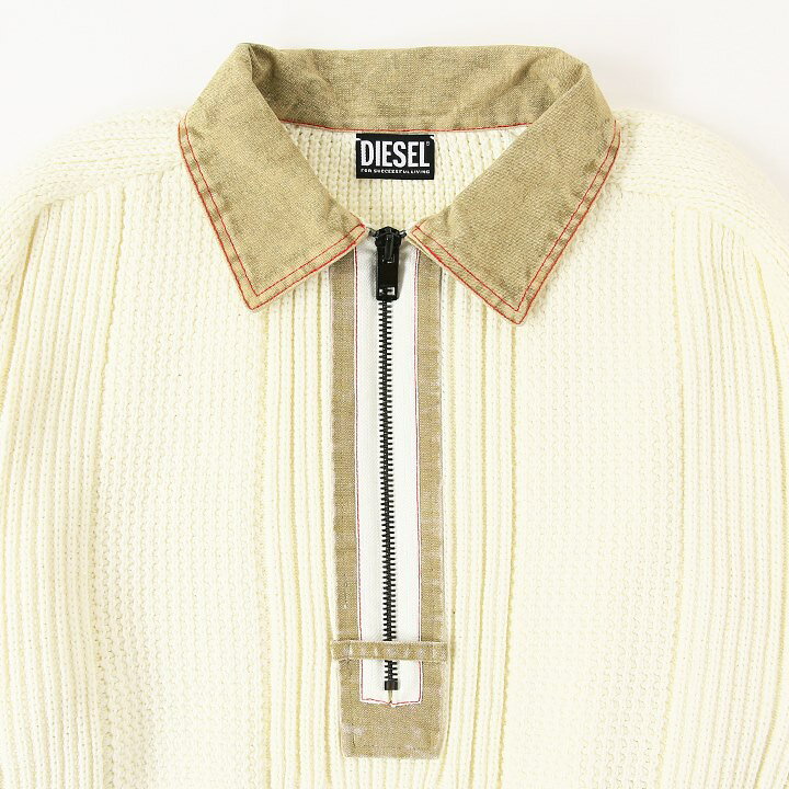 楽天市場】□DIESEL ディーゼル メンズ□襟切替 ハーフジップ ミドル 