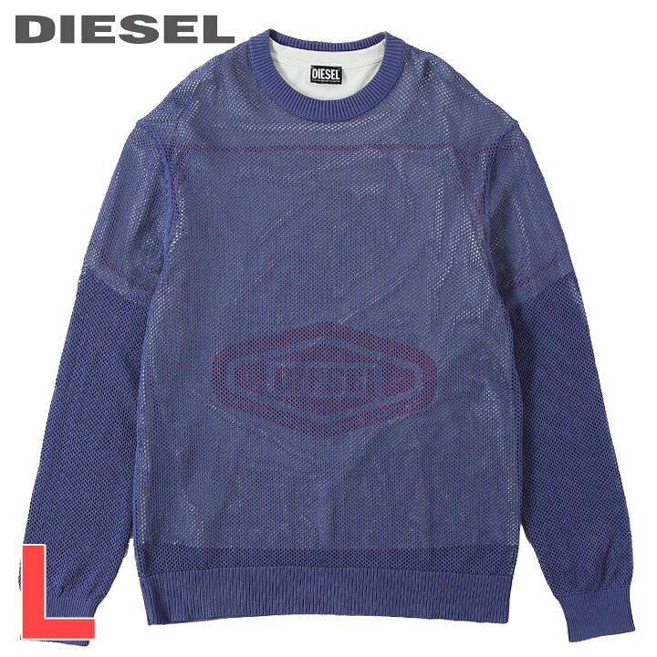 楽天市場】□DIESEL ディーゼル メンズ□長袖メッシュニットレイヤード 