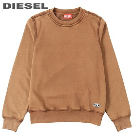 ■DIESEL ディーゼル メンズ レディース 男女兼用■オーバルDロゴ刺繍パッチ 長袖 プルオーバー スウェットシャツ トレーナー【S-GINN-DOV-PE】【サイズXS・S】【1サイズ程大きめのサイズ感】【ブラウン系】die-m-t-f4-3mf 《メーカー希望小売価格30,800円》【o7l8ga】