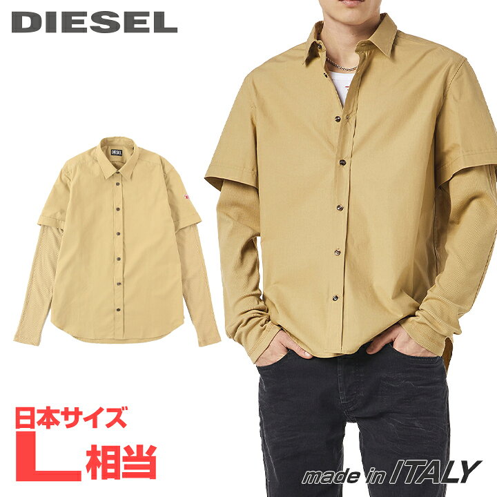 楽天市場】□DIESEL ディーゼル メンズ□フェイクレイヤード 重ね着風 