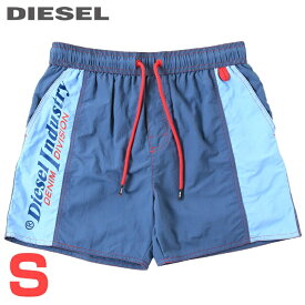 ■DIESEL ディーゼル メンズ■ロゴプリント メンズ水着 男性水着 ショートトランクス サーフパンツ 海パン ビーチウェア スイムウェア【BMBX-CAYBAY】【サイズS】【ブルーグレー】die-m-c-f4-c1d 《_メーカー希望小売価格14,080円》