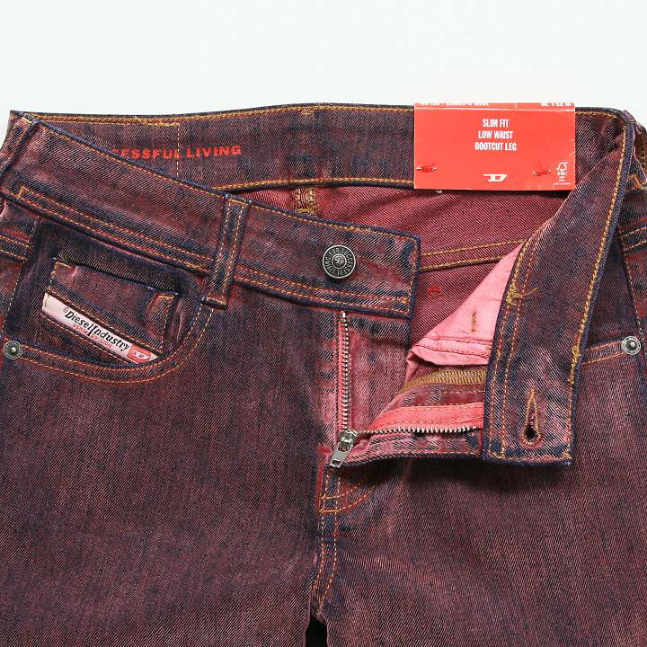 美品】DIESELデニム スリム ジーンズ 30 ディーゼル ベロア調