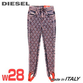 ★DIESEL ディーゼル レディース★ヴィンテージ加工 キルティング切替 美ストレッチ スーパースキニー ジーンズ デニム パンツ トレンカ【D-DUCT-FS】【W28L30】【ピンク系】die-l-p-f8-665 《メーカー希望小売価格84,700円》