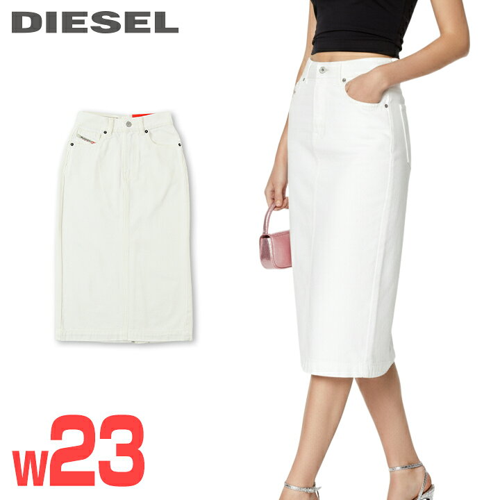 楽天市場】☆DIESEL ディーゼル レディース☆膝下丈 ミディ丈 ホワイト 