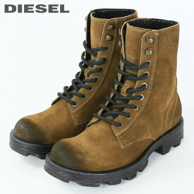 ■DIESEL ディーゼル メンズ■牛革 本革 チャンキーソール スエードレザーワークブーツ 靴【D-HAMMER-BT】【日本サイズ25.5〜28.5】【ブラウン系】die-m-k-f8-010 《_メーカー希望小売価格53,900円》