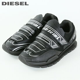 ■DIESEL ディーゼル メンズ■メッシュアッパー ベルクロストラップ ローカットスニーカー 靴【S-PENDHIO LC】【日本サイズ25.5〜28.5】【ブラック×シルバー】die-m-k-f8-236 《_メーカー希望小売価格47,300円》
