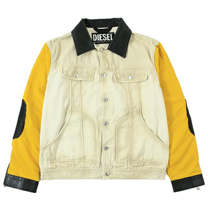 楽天市場】□DIESEL ディーゼル メンズ□異素材切替 デニム フェイク 