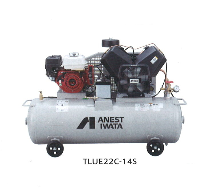 楽天市場】アネスト岩田 5馬力 TLUE37C-14S 中圧 レシプロ 