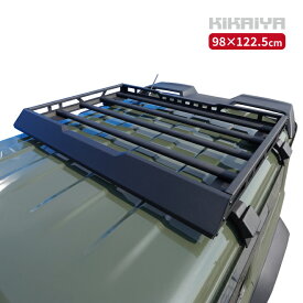 ジムニー ルーフラック 98×122.5cm JB64 JB74 ルーフキャリア 外装パーツ カーアクセサリー アルミ製 JMY-RF-A-M KIKAIYA