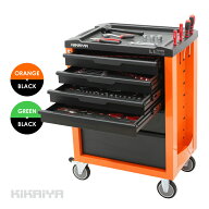 【セットでおトク】ツールキャビネット ツールワゴン 6段 工具 135PCS セット キャビネット+ツールセット…