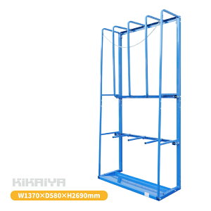 ���ڕ����[���b�N W137×D58×H296cm �ۊǃ��b�N ���Ċ|�� ���ޒu���� �X�`�[�����b�N �I �Ɩ��p KIKAIYA TKR-1