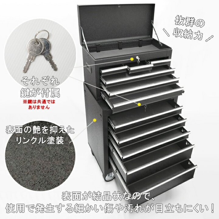 楽天市場】ツールキャビネット チェスト キャビネット 5段セット 