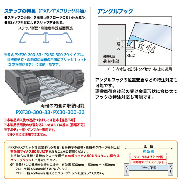 楽天市場】4t/セット【全長3600・有効幅450(mm)】日軽アルミブリッジ 