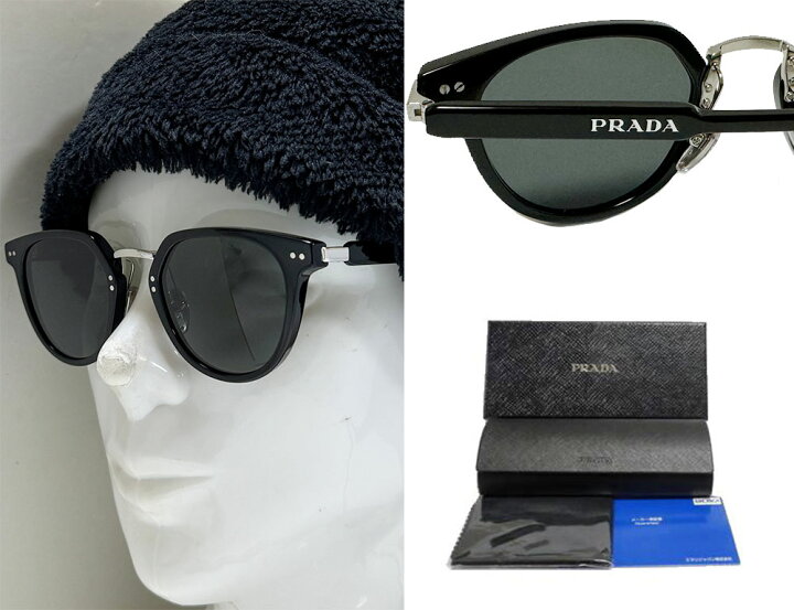 楽天市場】【PRADA】プラダ 偏光サングラス PR 17YS 1AB-03R ブラック 