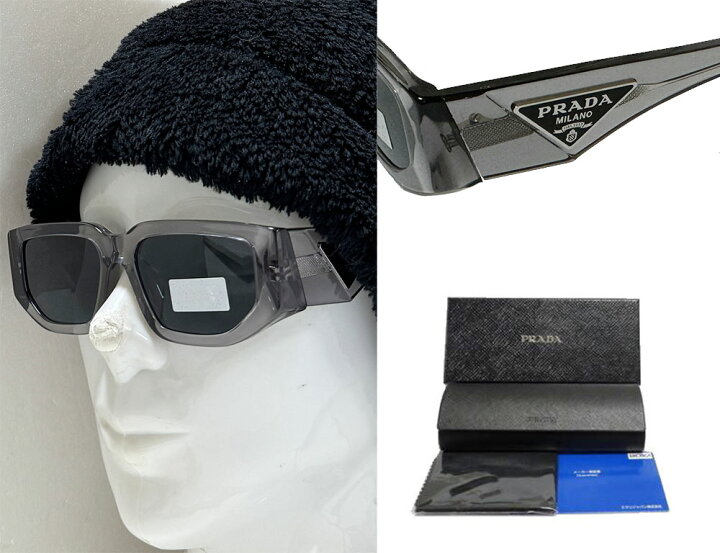 楽天市場】【PRADA】プラダ サングラス PR 09ZSF 18S-09T クリアグレー 