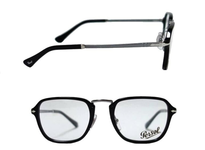 楽天市場】【Persol】 ペルソール メガネフレーム PO3331V 95 ブラック 
