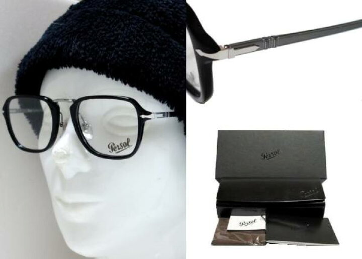 楽天市場】【Persol】 ペルソール メガネフレーム PO3331V 95 ブラック 