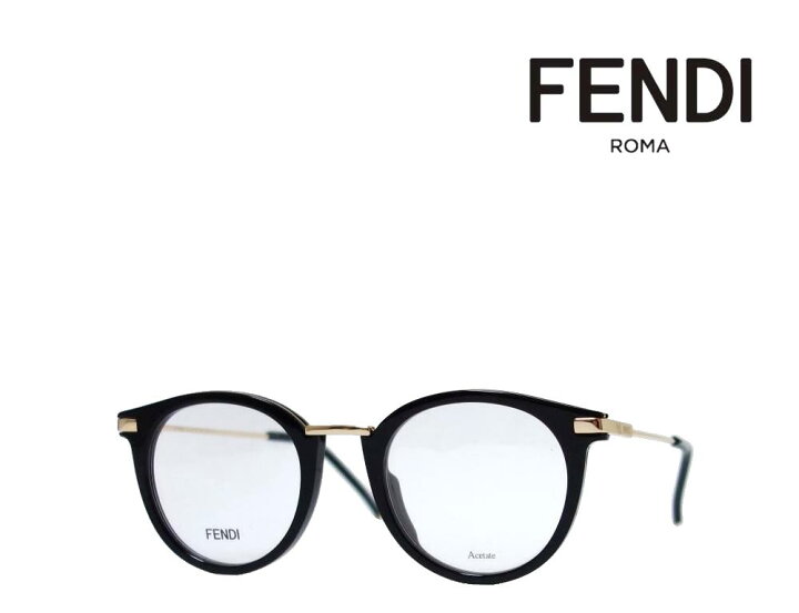 楽天市場】【FENDI】 フェンディ メガネフレーム FF0227 807 ブラック 