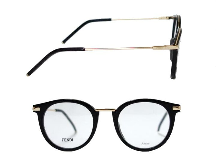 楽天市場】【FENDI】 フェンディ メガネフレーム FF0227 807 ブラック 