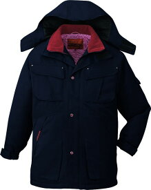 防寒 コート ハーフコート 2倍の保温力 作業服 自重堂 48353 ネイビー 大きいサイズ 4L 5L 作業着 ビッグサイズ BIG 冬用