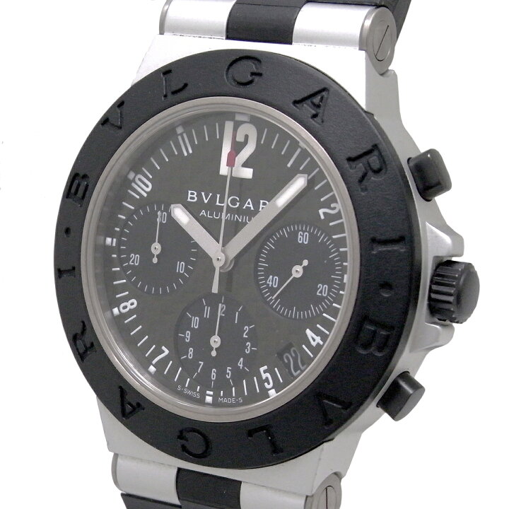 楽天市場】《メンズ》【中古】ブルガリ アルミニウム クロノグラフ  