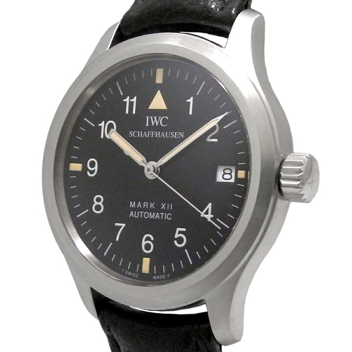 楽天市場】《メンズ》【中古】IWC マーク12 マークXII 黒文字盤 メンズ  