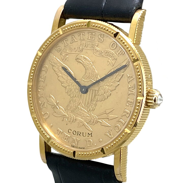 楽天市場】《メンズ》【中古】コルム コインウォッチ 10ドル $10 手  