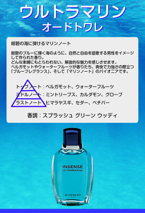 楽天市場】ジバンシー GIVENCHY ウルトラマリン 100ml EDT SP 【香水 