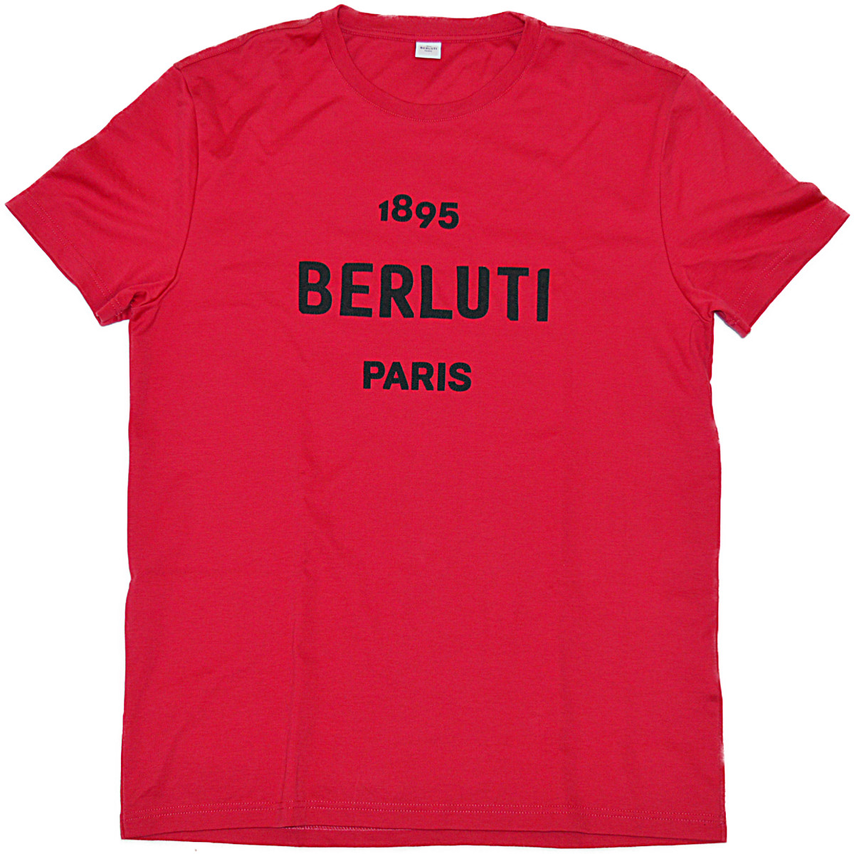 BERLUTI ベルルッティ 100%コットン 期間限定お試し価格 メンズ 限定タイムセール ロゴTシャツ カジュアル 1895 大人ラグジュアリー 中古 PARIS