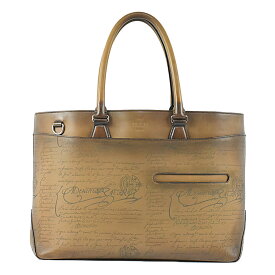 ベルルッティ 美品 希少 トゥジュール ネオ スクリット カリグラフィ パティーヌ メンズ トートバッグ BERLUTI TOUJOURS GRADIANT【中古】【RCP】