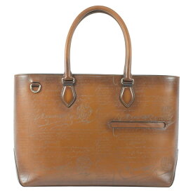 ベルルッティ 超美品 美しい パティーヌ スクリット トゥジュール メンズレザー トートバッグ 現行モデル カカオ BERLUTI TOUJOURS【中古】【RCP】