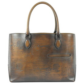 ベルルッティ 美品 良き時代のトゥジュール スクリット カリグラフィ パティーヌ メンズ トートバッグ BERLUTI TOUJOURS【中古】【RCP】