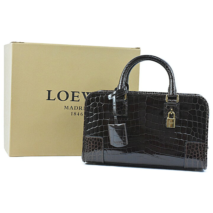 楽天市場】ロエベ 超美品 超希少 豪華 最高級 リアルクロコダイル 