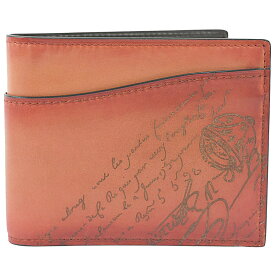 ベルルッティ 未使用品 美しいパティーヌ メンズ 2つ折り財布 スクリット カリグラフィ マコレ スリム グラディアント コンパクト財布 BERLUTI【中古】【RCP】