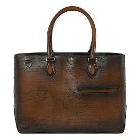 ベルルッティ 超美品 美しい パティーヌ スクリット トゥジュール メンズレザー トートバッグ 現行モデル カカオ BERLUTI TOUJOURS【中古】【RCP】