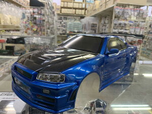 �^�~�� 1/10 �E�C���O�t NISMO R34 GT-R Z-tune ���ς݃{�f�B �J�[�{�����{���l�b�g