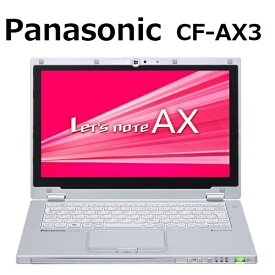 11.6型ワイドB5サイズパナソニックノートパソコン CF-AX3 Corei5‐4世代 メモリ4GB SSD128GB WEBカメラ 無線lan HDMI タッチパネル windows10 Panasonic WPSオフィスoffice 訳あり中古ノートパソコン