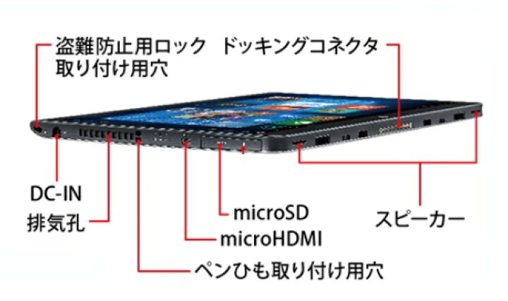 楽天市場】【難あり】中古富士通タブレット ARROWS Tab Q737/P 13.3型 