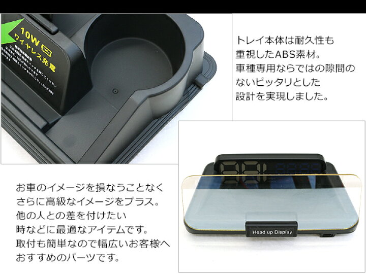 楽天市場 5 9 月 00 P10倍 ジムニー Jb64w ジムニーシエラ Jb74w系 ダッシュボードトレイ ヘッドアップディスプレイ Hud ワイヤレス充電 スマホホルダー アクセサリー 内装 カスタム パーツ 古今東西屋