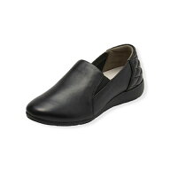 レディースシューズ【FITJOY】FJ075 BLACK BLACK ブラック スリッポン
