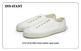 INN-STANT OLD-NEO #701 インスタント シューズ white ホワイト 白 スニーカー 靴 シンプル 天然素材
